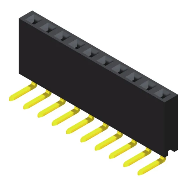 amtek-header-5ps1rdb85-buchsenleiste-2-54mm-1-reihig-gewinkelt image 1
